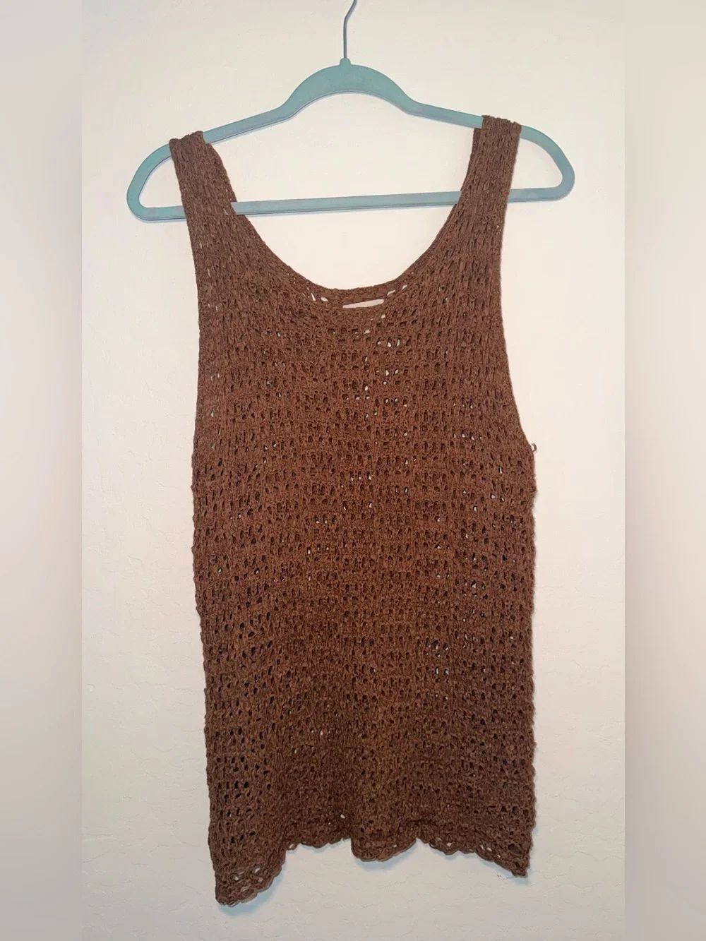 Rhythm Crochet Knit Mini-Mini Dress